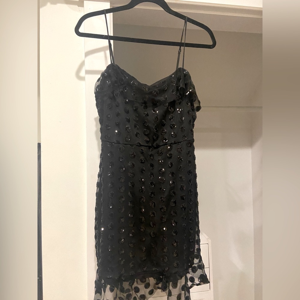Altar’d State Black Sequin Mini Dress